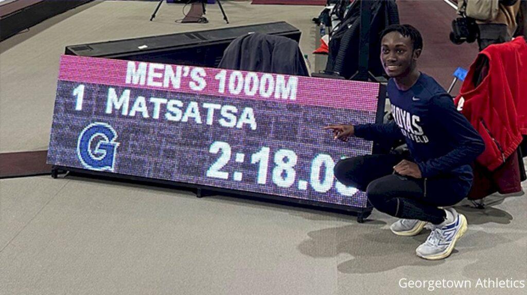TRACK AND FIELD | First-Year Tinoda Matsatsa Sets NCAA Indoor 1000m Record in First Collegiate Attempt