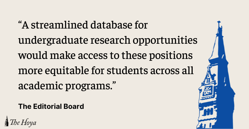 EDITORIAL: Centralize Research on Campus