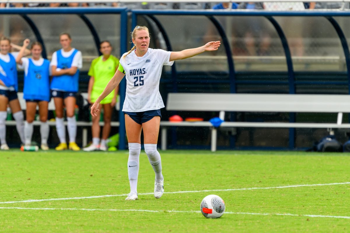GUHoyas | Captain Julia Leas helped anchor a rock-solid Georgetown defense en route to a 1-0 victory over Creighton.