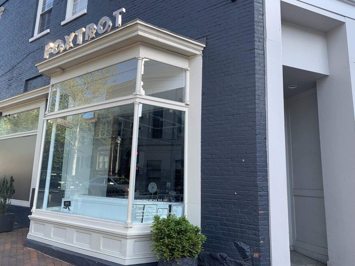 Kate Hwang/The Hoya | Foxtrot, a Chicago-based coffee chain and grocery store, shocked Georgetown University students when it announced April 23 that it would close all 33 of its locations and file for bankruptcy. 