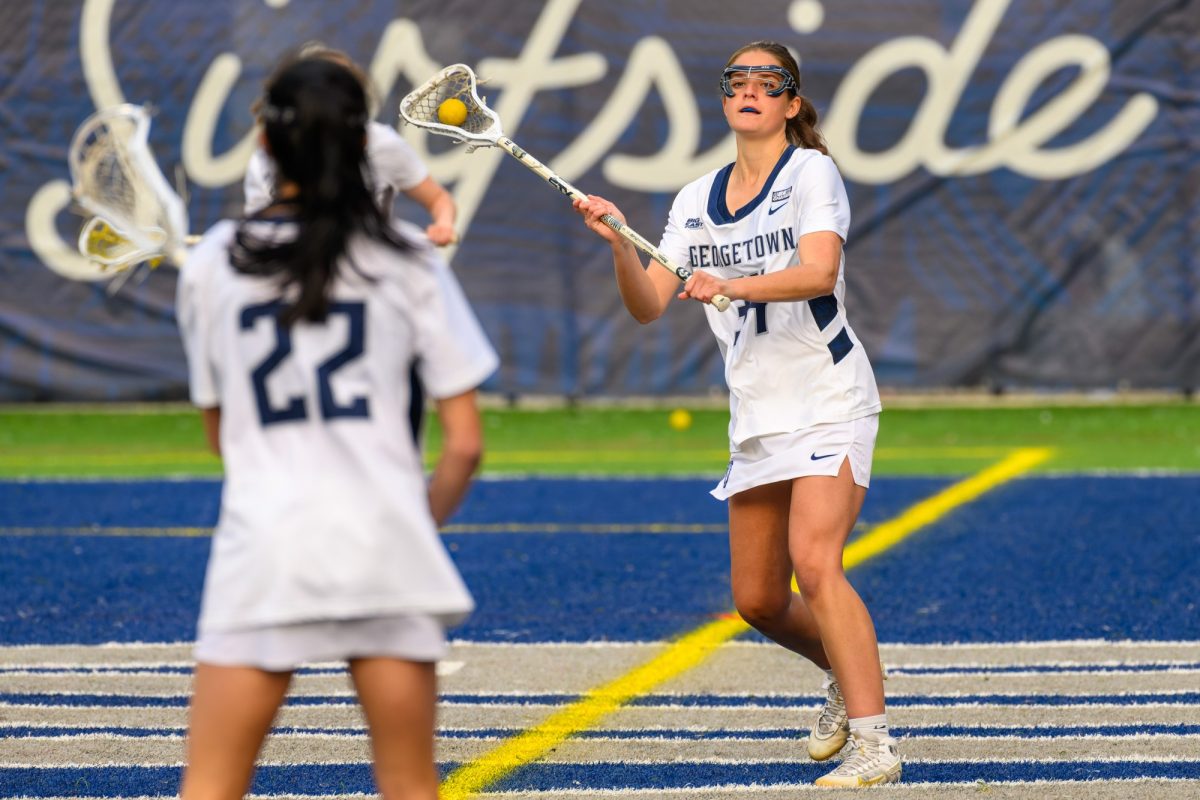 WOMEN%E2%80%99S+LACROSSE+%7C+Hoyas+Get+Eighth+Consecutive+Loss+After+Falling+to+No.+1+Maryland