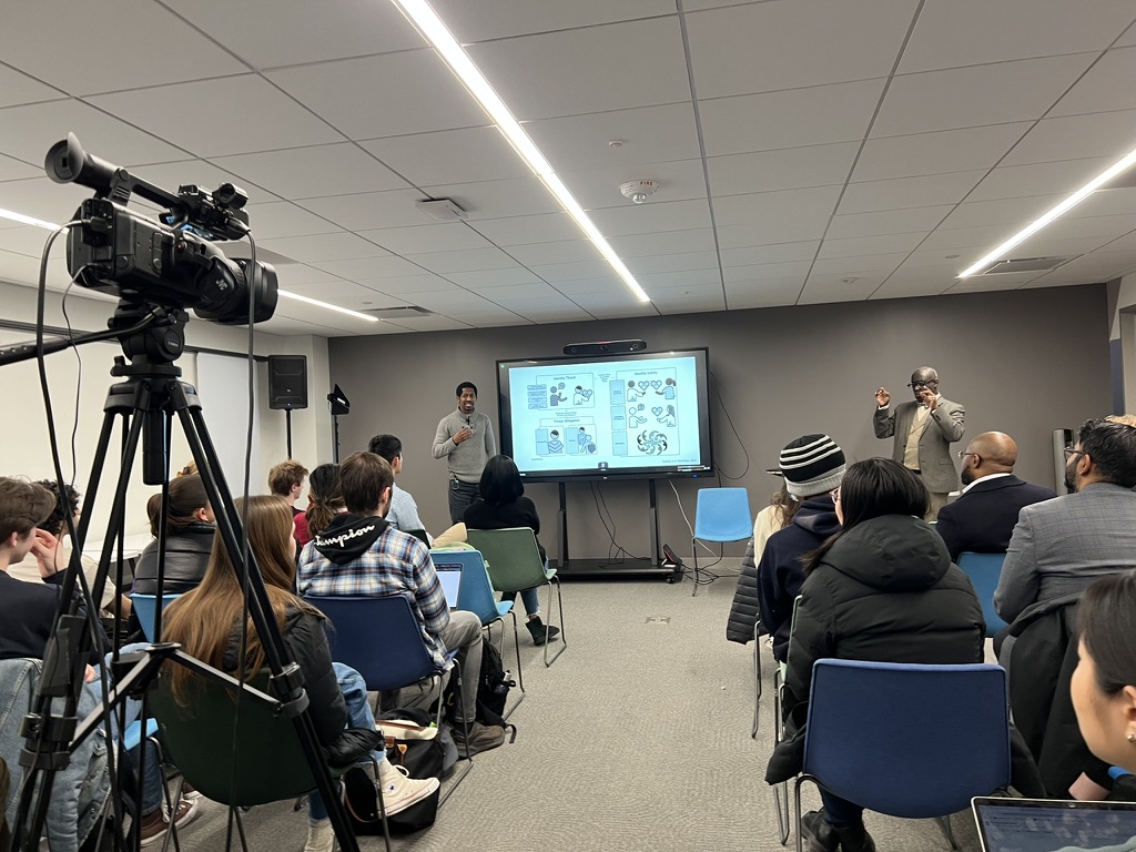 Dr. Justin Bullock, a researcher and nephrology fellow, discussed challenges he's faced in the healthcare industry and offered advice on embracing intersectionality in life at an event February 19.