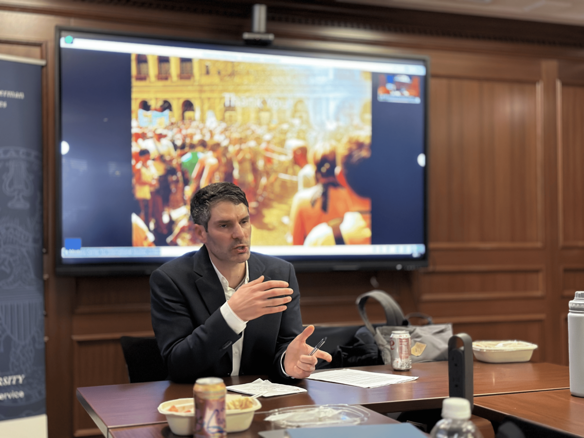 Phillip Ayoub, an international relations professor at University College London, warned anti-LGBTQ+ movements have surged through strong international networks, building global coalitions, during a Georgetown University event Feb. 6.