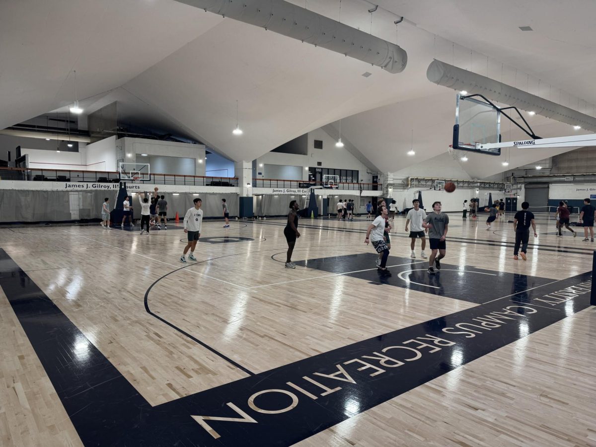 The basketball courts at the campus recreation center, Yates Field House, reopened Feb. 4, nearly seven months after their closure for a renovation that included abatement of non-hazardous amounts of mercury found beneath the floor.