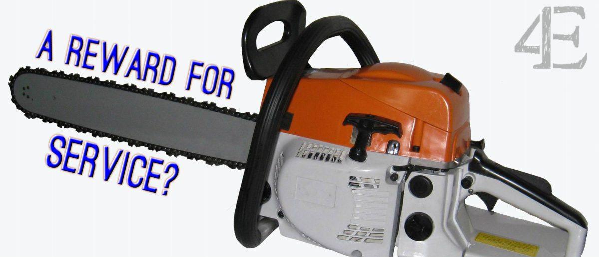 And You Win A Brand New Chainsaw!