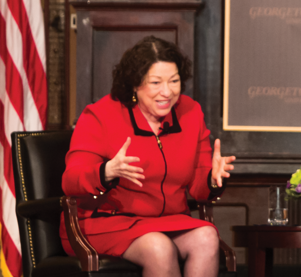 Supreme Court Justice Sonia Sotomayor discussed the challenges she faced as a minority in her path to the bench Wednesday.