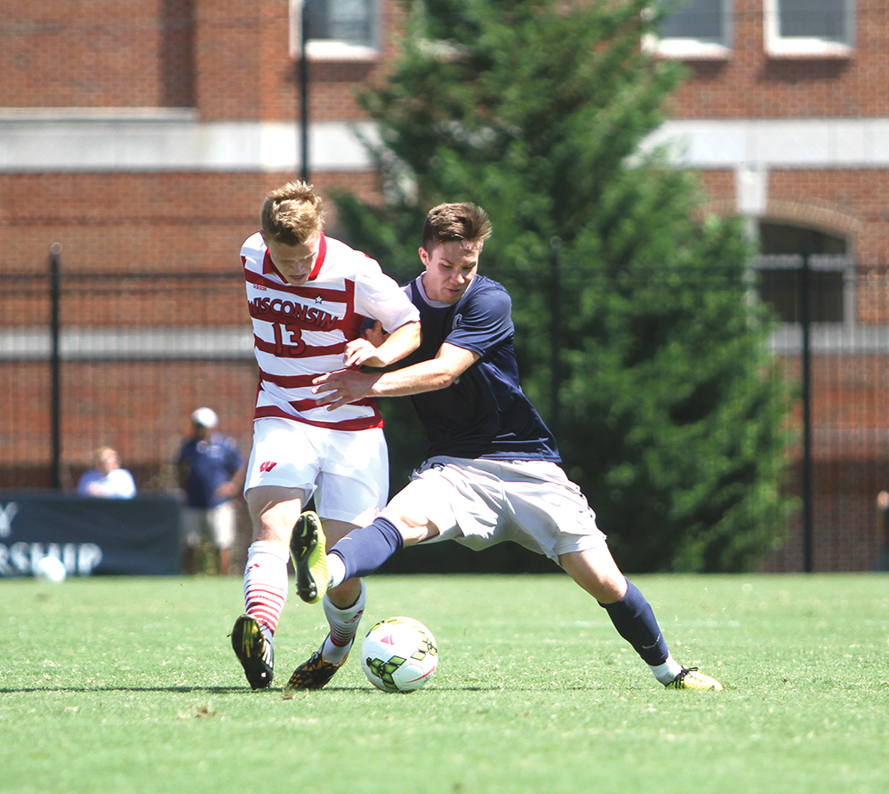 CHRIS GRIVAS/THE HOYA
Sophomore forward Alex Muyl scored twice in the 4-1 win over Wisconsin. The Hoyas went 2-0 over the weekend, outscoring their opponents 6-1. 
