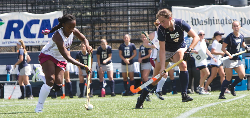 FILE PHOTO: JULIA HENNRIKUS/THE HOYA
Junior midfielder Emily Weinberg registered one of just two overall shots on goal for the Hoyas against the Huskies Saturday. UConn had 27 shots. 