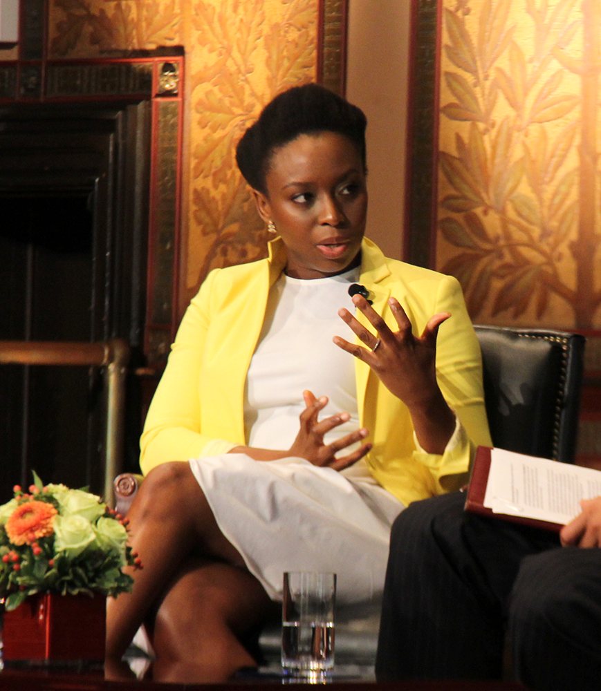NATASHA THOMSON/THE HOYA
Nigerian novelist Chimamanda Ngozi Adichie spoke in Gaston Hall on Friday.