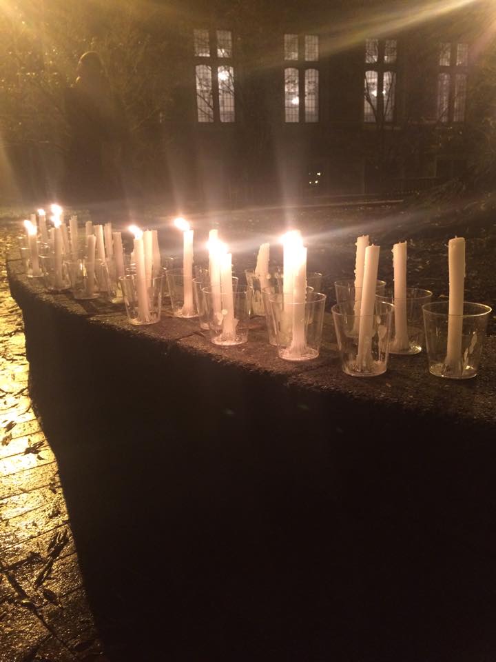 FACEBOOK
Students lit candles and shared a moment of silence to grieve after the tragedy in Peshawar.