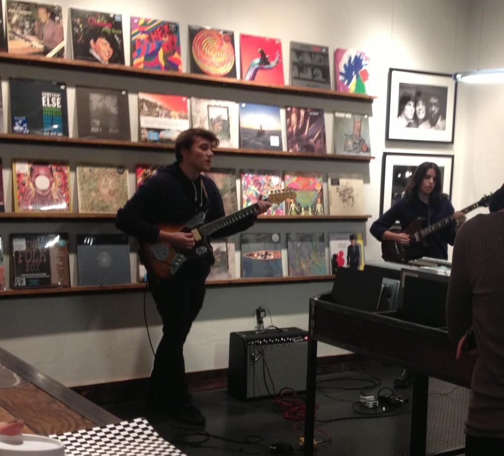 ISOBELLA GOONETILLAKE/THE HOYA
The up-and-coming duo Jack + Eliza brought 1960s spirit to their intimate performance at Hill & Dale Records.