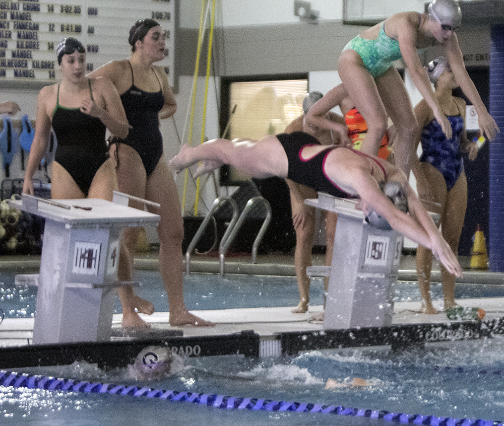FILE PHOTO: MICHELLE LUBERTO/THE HOYA
After a busy winter break that involved training and trip to Puerto Rico, the Georgetown swimming and diving team will host a meet at home.