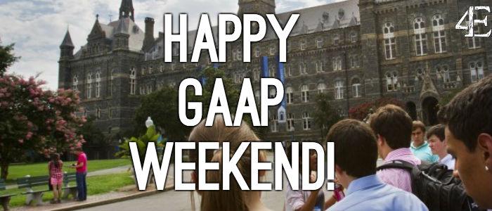 How to Make the Most of GAAP Weekend