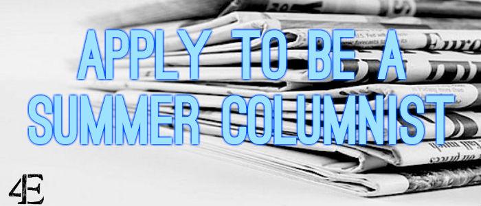 Apply to be a Summer Columnist