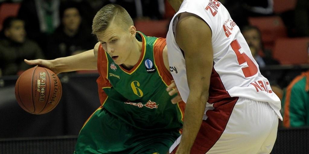 COURTESY EUROCUP BASKETBALL
Latvian forward Kristaps Porzingis is expected to be selected in the top-ten picks of the NBA Draft. 