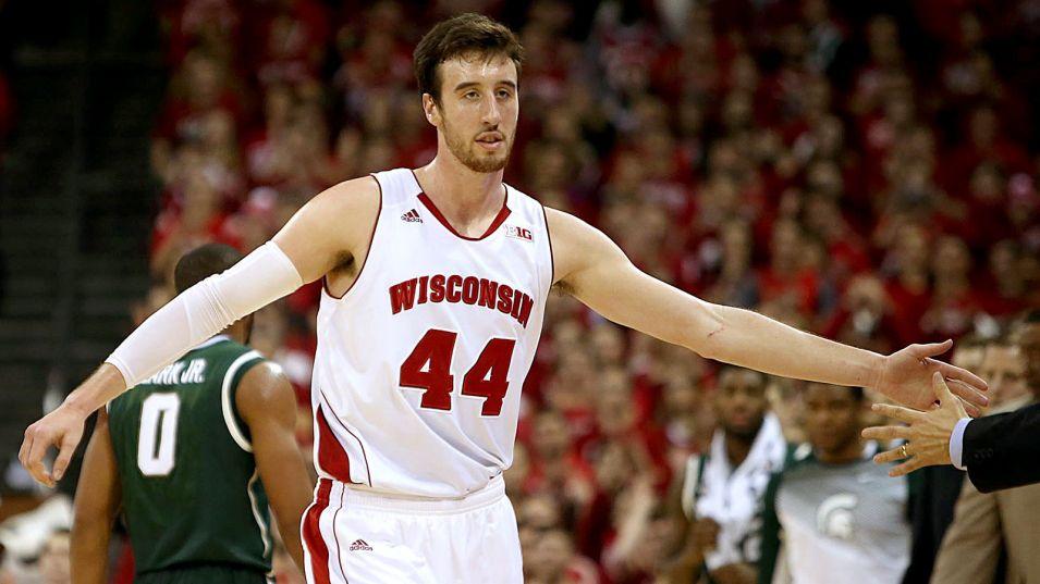 COURTESY MARY LANGENFELD- USA TODAY SPORTS
Wisconsins Frank Kaminsky is one of the most interesting prospects in the NBA Draft. 

