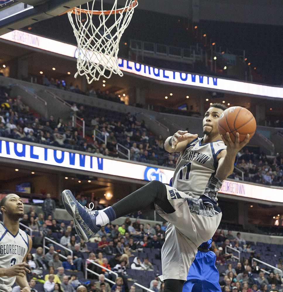 FILE PHOTO: MICHELLE XU/THE HOYA
Sophomore forward Isaac Copeland recorded 6.8 points and 3.8 rebounds per game last season. Copeland appeared in all 33 games.