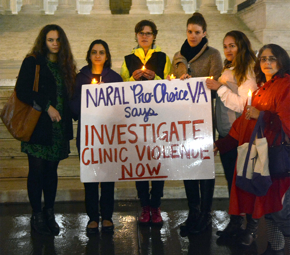 syed humza moinuddin/the hoya
Representatives from H*yas for Choice joined members of the D.C. community at a vigil  outside the Supreme Court for the victims of the shooting at a Planned Parenthood clinic.