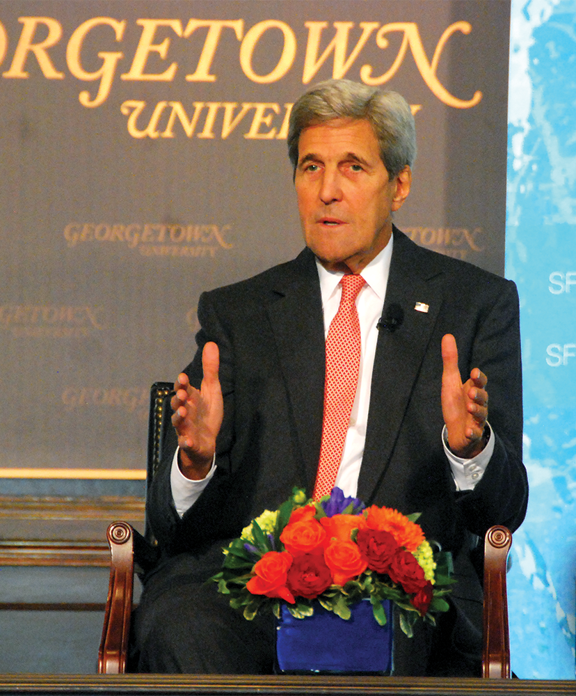 JESUS RODRIGUEZ/THE HOYA
Secretary of State John Kerry spoke on the need for increased oversight of the world’s oceans and a panel of international advocates addressed global regulations in the “Our Ocean, One Future Leadership Summit.”