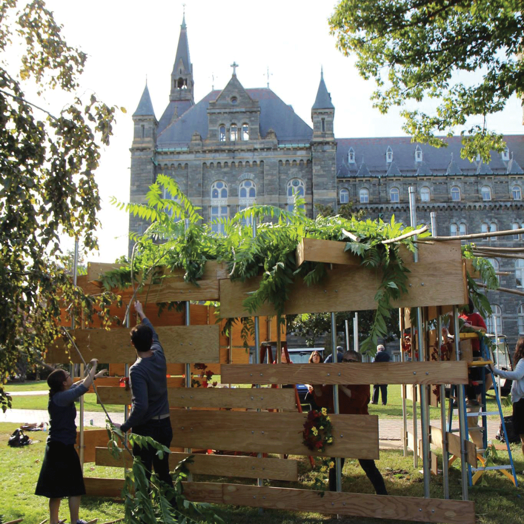 CAMPUS MINISTRY FACEBOOK
Georgetown’s Campus Ministry was awarded for its work to encourage community engagement, such as the building of the Sukkah. 