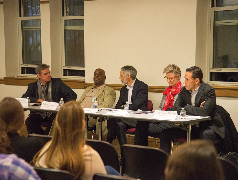 CAROLINA SARDA/THE HOYA
Panelists discussed the need to reduce the power of prosecutors and increase the role of social platforms to reduce recidivism in prison reform in an event on Wednesday.