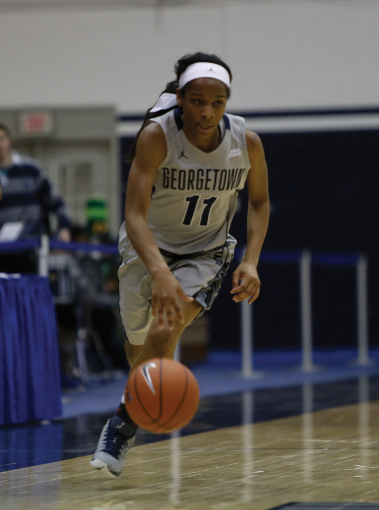 Sophomore guard tied a team-high 17 points in Fridays loss to Fordham. White finished the season as the Hoyas leading scorer, averaging 15.2 points per game. (DERRICK ARTHUR/THE HOYA)