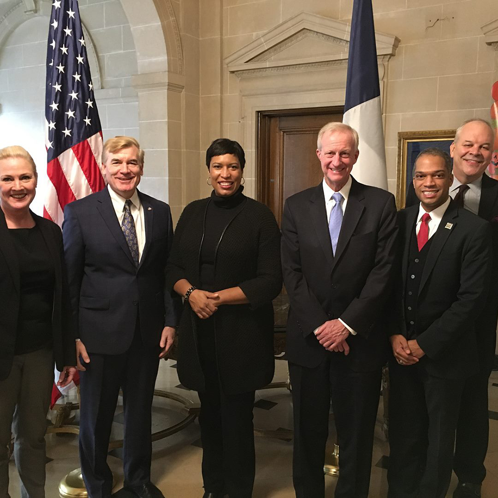 TEAM MURIEL DC

Mayor Muriel Bowser led a delegation of city officials to Paris over the weekend to lobby for D.C.s bid to host the 2024 Gay Games.