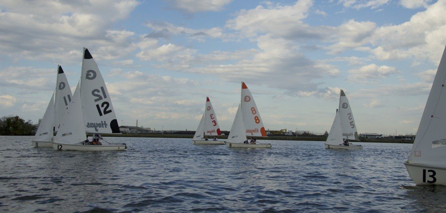 GUHOYAS 
The coed sailing team finished eighth out of 18 teams at the Atlantic Coast Championships.
