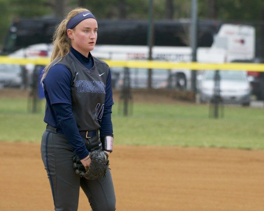 GUHOYAS
Sophomore pitcher Anna Brooks Pacha started two games last weekend, striking out 19 batters and walking five in 14 innings. Pacha gave up three earned runs total last weekend.