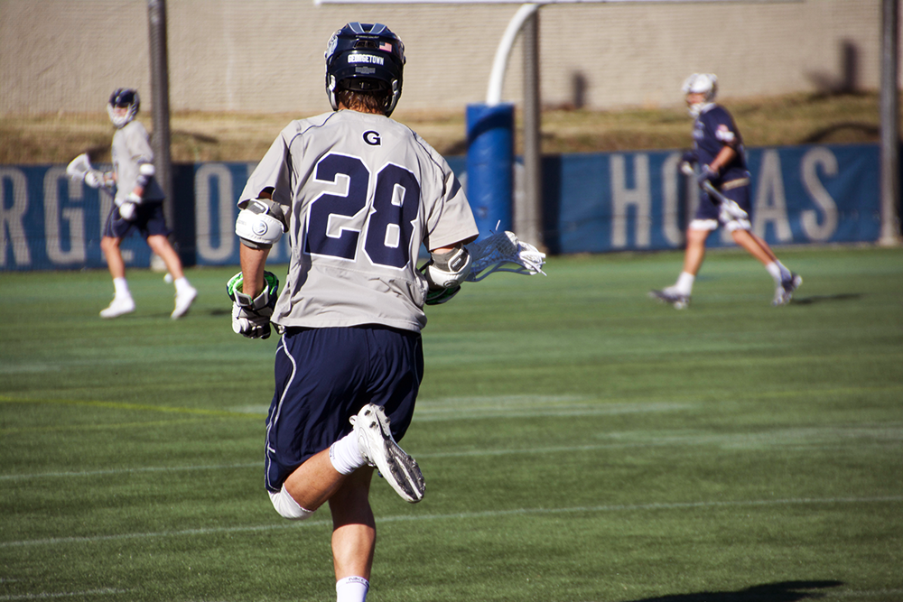 AMANDA VAN ORDEN/THE HOYA
Senior midfielder Greg Galligan has scored 2 goals on four shots this season while playing in all seven games so far. He contributed one goal in Georgetowns loss to Drexel.