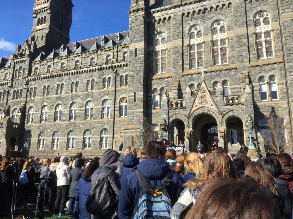 Hundreds of Students Join Walkout to Protest Gun Violence