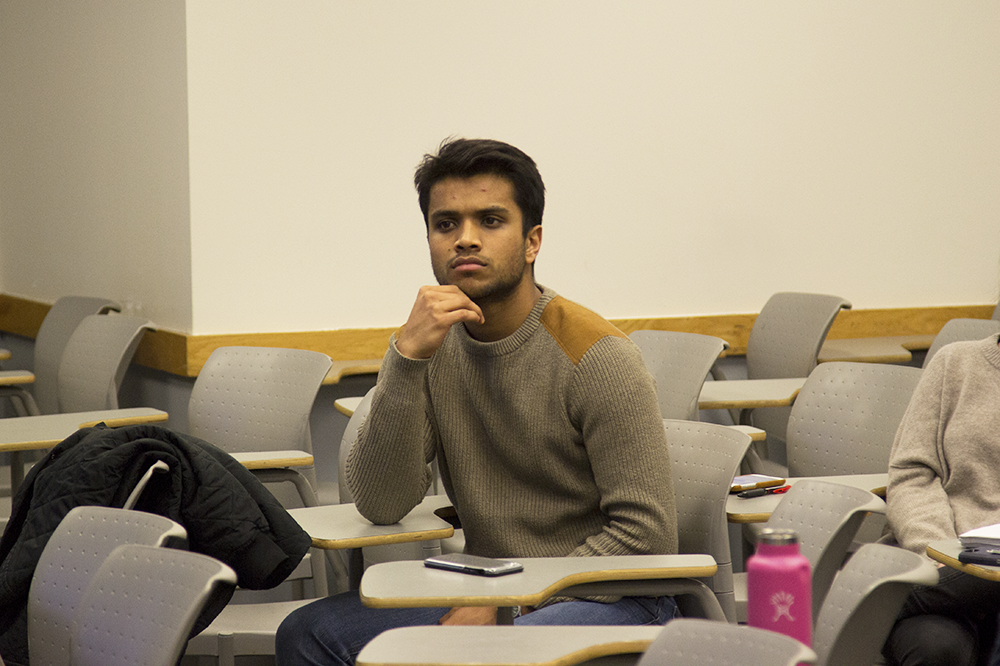FILE PHOTO: RYAN BAE FOR THE HOYA Georgetown University Student Association President Sahil Nair, above, and Vice President Naba Rahman opened applications for positions in their cabinet to the entire student body.