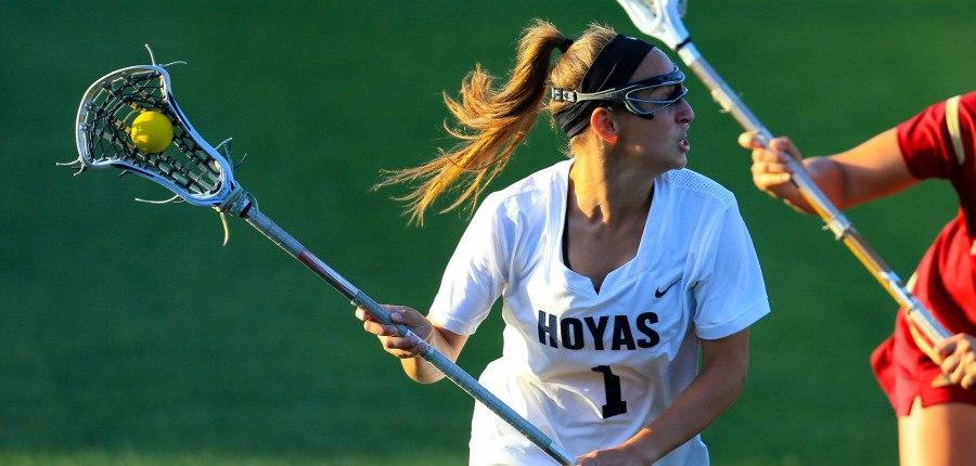 GUHOYAS
Sophomore attacker Michaela Bruno scored one goal and notched two assists in Georgetowns loss against Virginia Tech.
