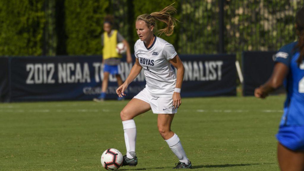 WOMENS+SOCCER+%7C+Hoyas+Defeat+Bulldogs+With+2+Second-Half+Goals
