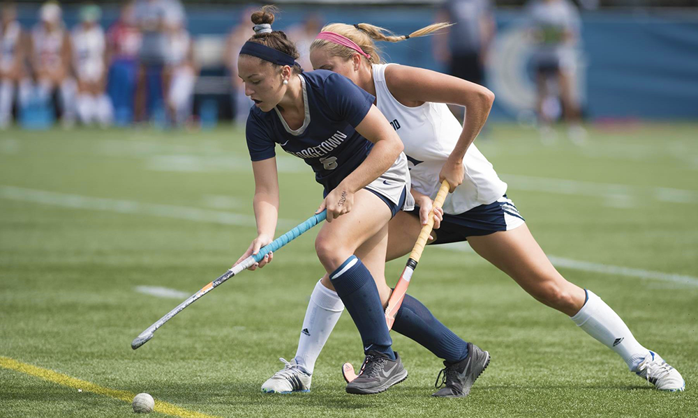 The Hoyas have allowed two goals in their first four matches, the fewest in the Big East Conference.