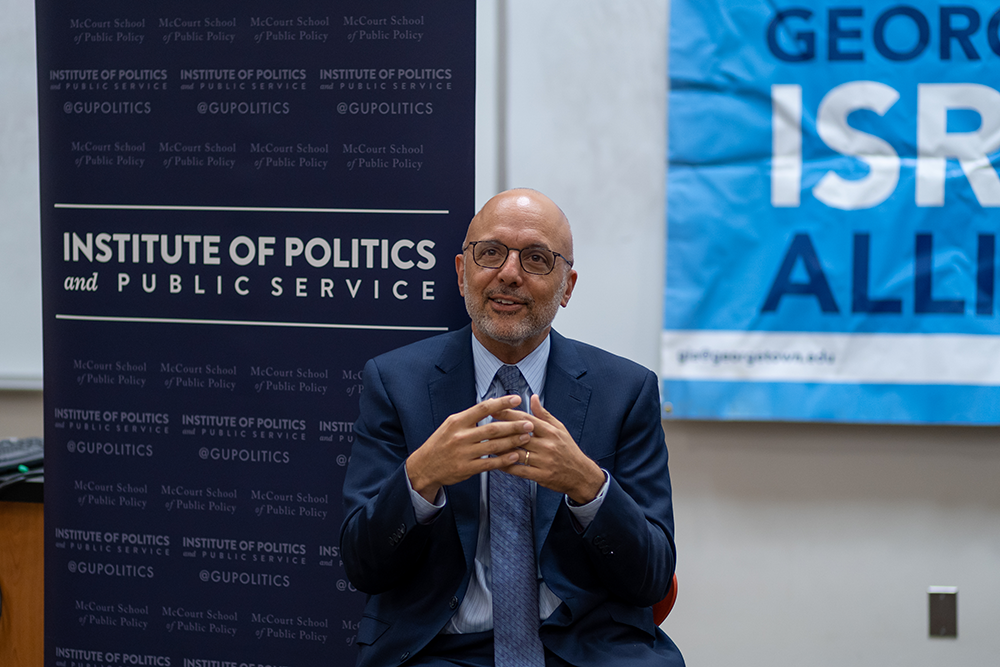 Congressman Ted Deutch (D-Fla.) spoke about the Israel-U.S. relationship at an event hosted by the Georgetown Israel Alliance on Tuesday. Deutch said that U.S. policy towards Israel has historically been a bipartisan issue and that progressive values do not conflict with a pro-Israel stance.