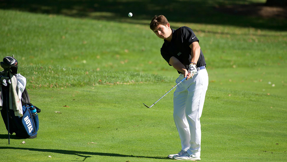 GU HOYAS
Despite inconsistent putting, tough conditions, and a young lineup, the Georgetown mens golf team managed to take third at Villanovas Wildcat Fall Invitational.