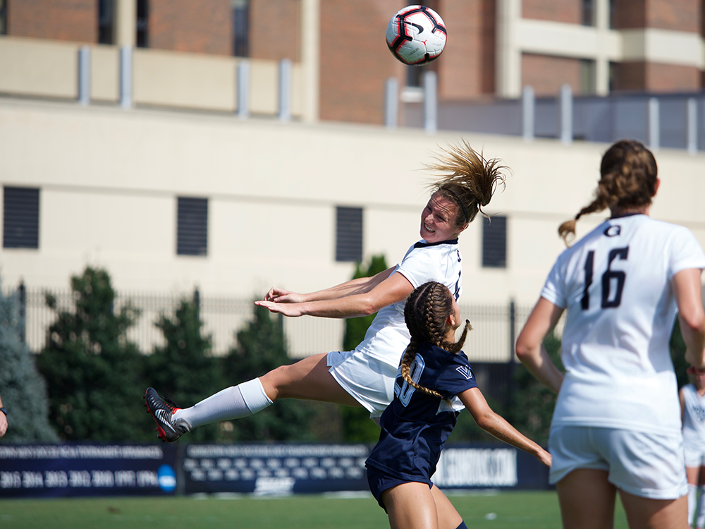 KIRK ZIESER FOR THE HOYA | The Georgetown womens soccer team has not lost a game this season, and has recorded 14 straight victories.