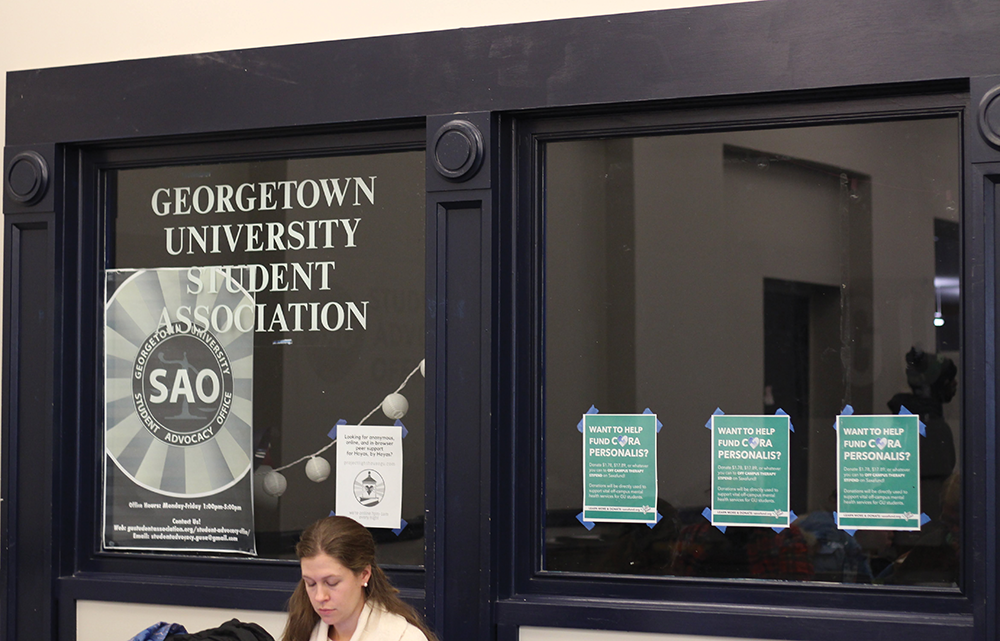 ANNE STONECIPHER/THE HOYA The Georgetown University Student Association voted unanimously Monday night in support of an Ethics and Oversight committee to hold GUSA senate and executives accountable.  