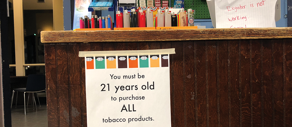 SUBUL MALIK/THE HOYA GUSA Policy Chair for Student Health Casey Kozak (NHS ’20) is leading an effort to eliminate tobacco and nicotine usage on campus, following a referendum on banning tobacco and nicotine products on campus.