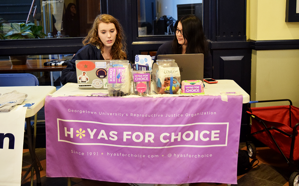 KIKI SCHMALFUSS / THE HOYA
National anti-abortion rights group Tradition Family Property Student Action is circulating a petition to ban H*yas For Choice from Georgetown University.