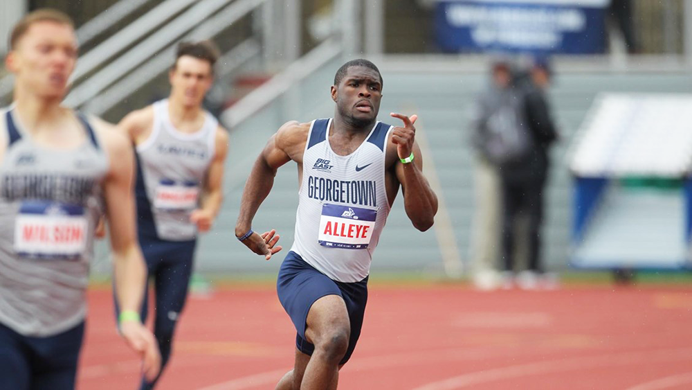 GUHOYAS | The 4x400m relay team took first place for the Hoyas in the final event of the day on March 23 at the Penn Challenge