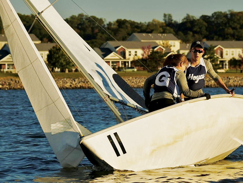 GUHOYAS | The Georgetown coed team placed third in the Graham Hall Intercoference Regatta behind Yale and the College of Charleston on March 16.
