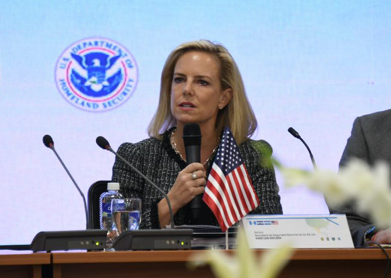 @SECNIELSEN/TWITTER | Kevin McAleenan, the current commissioner of U.S. Customs and Border Protection, is set to replace  Kirstjen Nielsen (SFS ’94), who resigned from her position as secretary of homeland security Sunday.