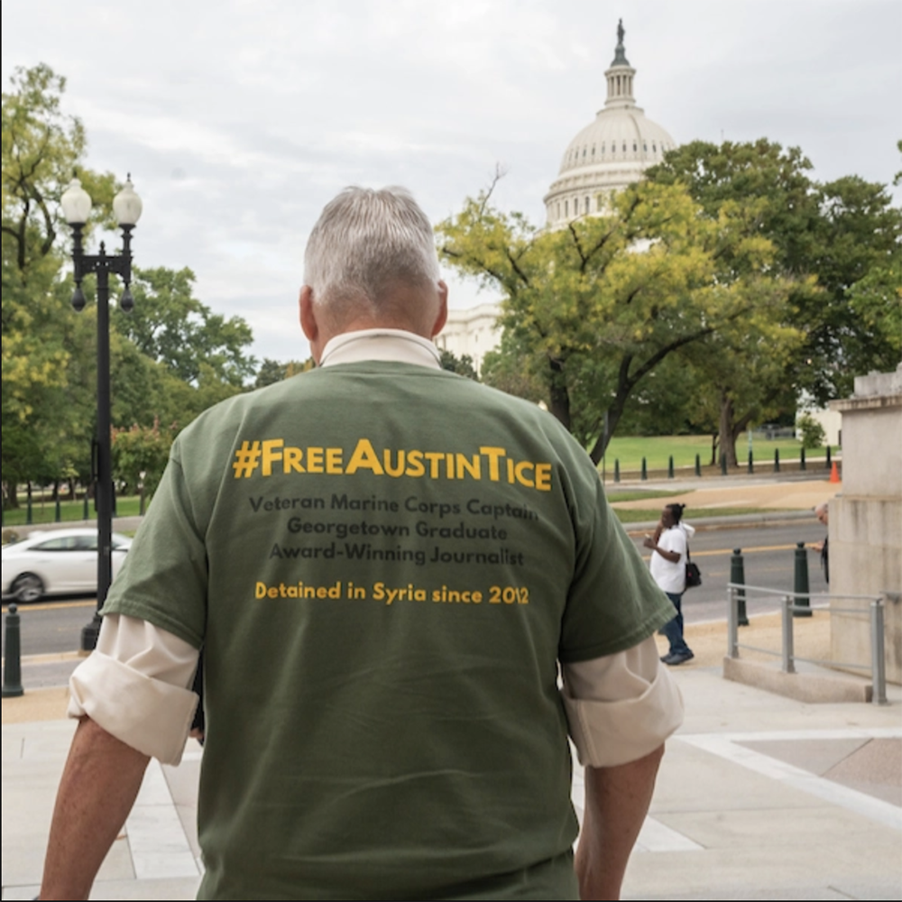 COURTESY NATIONAL PRESS CLUB JOURNALISM INSTITUTE | Last Monday, campaign volunteers visited every congressional office on Capitol Hill to ensure that members of the U.S. House of Representatives and U.S. Senate are aware of Tice’s situation.