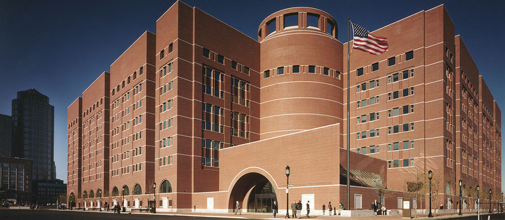 MOAKLEY COURT HOUSE | Four parents of current and former Georgetown University students plead guilty for their roles in the nationwide college admissions scandal in a Boston federal courthouse on Monday. 