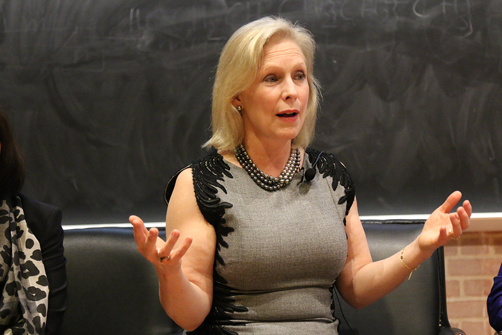 SUBUL MALIK/THE HOYA | After dropping out from the 2020 Democratic Presidential primary, Senator Gillibrand expressed optimism over lessons she learned while campaigning.