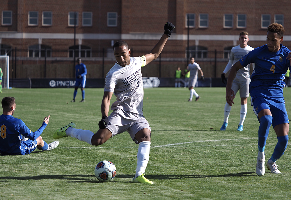 MENS SOCCER | Georgetown Dominates Louisville 5-1 to Advance to NCAA Quarterfinals