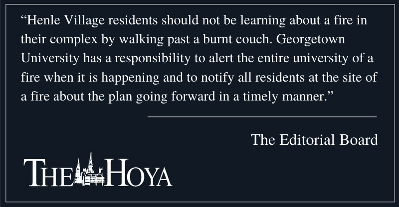 EDITORIAL: Alert Students About Fires