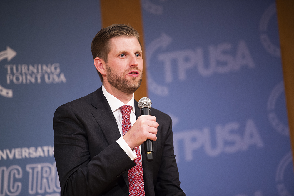 Eric Trump Speaks, Students Walk Out